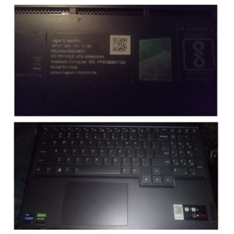 Lenovo legion 5-15IAH7H laptop CD panel