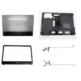 Laptop Body For NP300E4A-A07 Screen Cover Top Panel Front Bezel Bottom Case Palmrest Frame Touchpad Hinges ABH