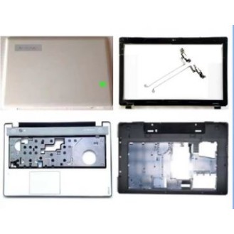 Laptop Body For Lenovo IdeaPad Z580 Z585 Screen Cover Top Panel Front Bezel Bottom Case Palmrest Frame Touchpad Hinges ABH