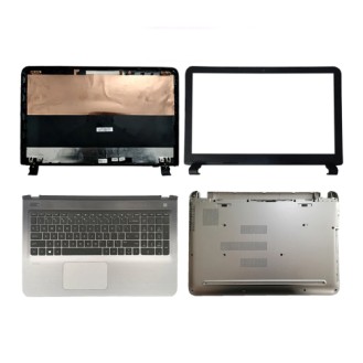 Laptop Body For HP 15-AB Screen Cover Top Panel Front Bezel Bottom Case Palmrest Frame Touchpad Hinges ABH