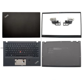 Laptop Body For Lenovo ThinkPad X1 Carbon 5th Gen Screen Cover Top Panel Front Bezel Bottom Case Palmrest Frame Touchpad Hinges ABH
