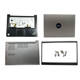 Laptop Body For Lenovo ThinkPad E480 E485 E490 E495 Screen Cover Top Panel Front Bezel Bottom Case Palmrest Frame Touchpad Hinges ABH