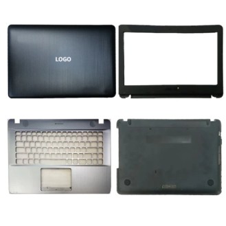 Laptop Body For ASUS A441 X441 K441 F441 R414U Screen Cover Top Panel Front Bezel Bottom Case Palmrest Frame Touchpad Hinges ABH