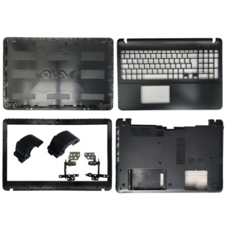 Laptop Body For For Sony Vaio SVF15 SVF152 SVF153 SVF1521AGXB SVF154 SVF153A1YM Screen Cover Top Panel Front Bezel Bottom Case Palmrest Frame Touchpad Hinges ABH