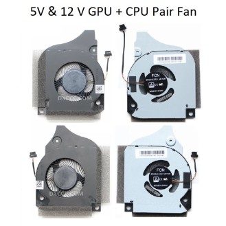 Fan For Dell Inspiron G5-5590 G7-7590 G7-7790 GPU Cooling Fan Cooler  5V / 12V ( 4-PIN / WIRE )