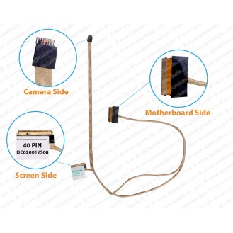 Display Cable for HP ProBook 430-G2, 435-G2 Series ZPM30, DC02001YS00, 768196-001, 768198-001 LCD LED LVDS Flex Video Screen Cable