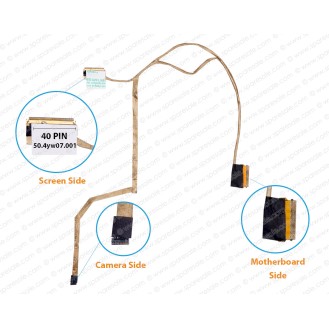 Display Cable For HP ProBook 440-G1, 445-G1, 721510-001, 50.4YW07.011, 50.4YW07.001 LCD LED LVDS Flex Video Screen Cable