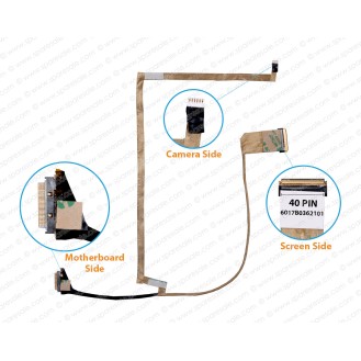 Display Cable For HP Compaq 1000, 2000, 450, 455, 240, 245, CQ45, 6017B0362101 LCD LED LVDS Flex Video Screen Cable