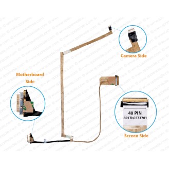Display Cable for HP Pavilion 2000, 240, 245, 250-G0, 250-G1, 255-G1, CQ58, 2000-2A, 2000-2B, 2000-2C, 2000-2D, CQ58-200, CQ58-B, CQ58-C, 6017B0373701, 689690-001, 689677-001, 720510-001 LCD LED LVDS Flex Video Screen Cable