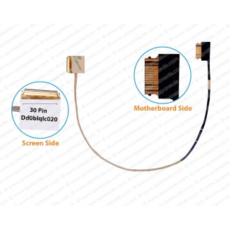 Display Cable For Toshiba Satellite S55-C, S55T-C, S50-C, S50T-C, L55D-C, L50-C, C55D, L55-C, C50-C, C55T-C, C55D-C, L50D-C, P55T-C LCD LED LVDS Flex Video Screen Cable ( 30 Pin ) 