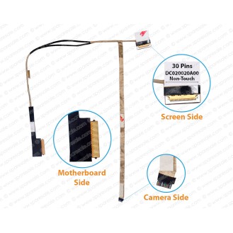 Display Cable for HP Probook 450-G2, ZPL50, 768127-001, 768135-001, DC020020A00 LCD LED LVDS Flex Video Screen Cable ( Non-Touch Screen Cable ) ( 30 Pin )