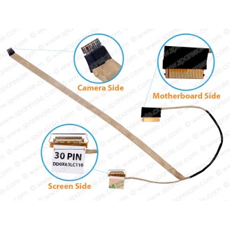 Display Cable for HP Probook 450-G3, 455-G3, 828418-001, DD0X63LC310, DD0X63LC320, DD0X63LC030 LCD LED LVDS Flex Video Screen Cable 