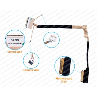 Display Cable For Dell inspiron 15-7560, 15-7572, 06K2JC, 6K2JC, BKA50, DC02002IA00 LCD LED LVDS Flex Video Screen Cable 