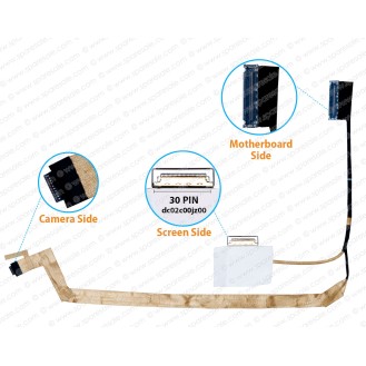 Display Cable For Dell Latitude E5400, E5401, E5402, E5405, 0FV8CF, FV8CF, DC02C00JZ00 LCD LED LVDS Flex Video Screen Cable 