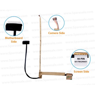 Display Cable forÃ‚Â HP EliteBook 8460P, 8460W, 6017B0290701, 6017B0290601, 653039-001, 644541-001, 642790-001 LCD LED LVDS Flex Video Screen Cable 