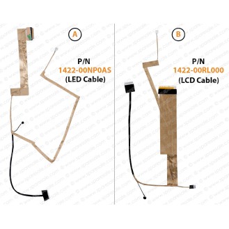 Display Cable For Asus K52, K52F, K52DY, K52J, K52JR, K52JE, K52N, A52, A52F, A52JB, X52, A52J 1422-00NP0AS, 1422-00R3000 LCD LED LVDS Flex Video Screen Cable 