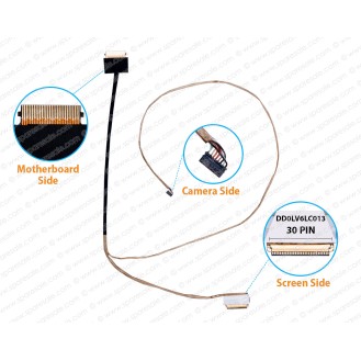 Display Cable For Lenovo V310-14IKB, V310-14ISK, DD0LV6LC013, DD0LV6LC004, DD0LV6LC003, DD0LV6LC014, 5C10L59432 LCD LED LVDS Flex Video Screen Cable