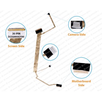 Display Cable For HP Compaq Presario C700, G7000, IBL80, C725BR, C730EL, C732EF, C734TU, C735EL, C737BR, C740ED, DC02000GY00, DC02000FM00 LCD LED LVDS Flex Video Screen Cable