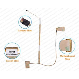 Display Cable For Asus X550VB, Y581C, F550L, F550C, A550, R510CA, W518L, VivoBook X550, X550C, X550CA, 1422-01FV000, 1422-01FY000 LCD LED LVDS Flex Video Screen Cable