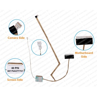 Display Cable For HP Pavilion DM4, DM4-1000, DM4-2000, DM4-2015DX, DM4-1165DX, DM4-1160US, DM4-1173CL, DM4-1162US, 6017B0262701, 6017b0277701 LCD LED LVDS Flex Video Screen Cable