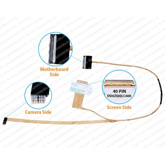 Display Cable For Acer Aspire 4739, 4250, 4253, 4339, 4749, 4349, 4739Z, 4749Z, EMachines D443, D729, D729Z, DD0ZQQLC000, DD0ZQQLC100, DD0ZQQLC300, DD0ZQQLC400 LCD LED LVDS Flex Video Screen Cable