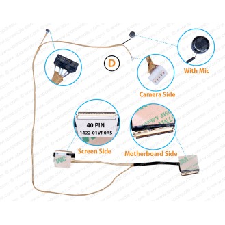 (D) ( 40 Pin Screen Side ) ( With Mic ) 1422-01VR0AS