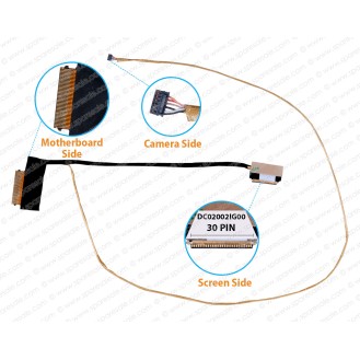 Display Cable For DELL Vostro 15-5568, 15-5468, 0CNDK7, DC02002IG00 LCD LED LVDS Flex Video Screen Cable 