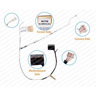 Display Cable For HP Pavilion DV6-6000, DV7-6000, DV7-6100, DV7-6C00, 50.4RN10.002, 640900-001, 50.4RN10.022, 50.4RN10.011, 50.4RN10.001, B3265050G00001, B3035050G00014, 665594-001 LCD LED LVDS Flex Video Screen Cable