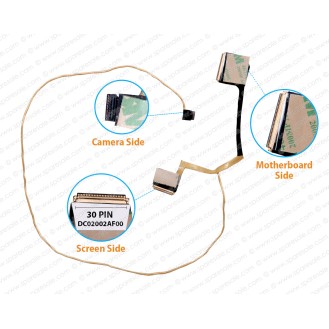 Display Cable For HP ENVY 13-D, 13-D000, 13-D023TU, 13-D056TU, 830567-001, DC02002AF00 LCD LED LVDS Flex Video Screen Cable