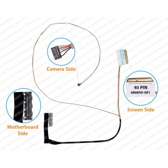 Display Cable For HP Envy M6T-1000, M6-1000 Series, HP Pavilion M6-1000 Series, DC02001JH00, 686921-001, 690245-001, 686898-001 LCD LED LVDS Flex Video Screen Cable