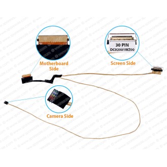 Display Cable For Lenovo Legion Y520-15IKBN, Y520-15IKBA, Y520-15IKBM, DC02001WZ10, DC02001WZ00, 5C10N00226 LCD LED LVDS Flex Video Screen Cable