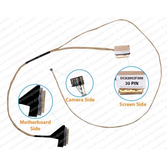 Display Cable For Acer Aspire ES1-523, ES1-532, ES1-533, ES1-524, ES1-572, Extensa 2540, EX2540, Gateway NE527, TE69AP, TE69SK, DC02002F300, 50.GD0N2.006 LCD LED LVDS Flex Video Screen Cable  ( Non-Touch )