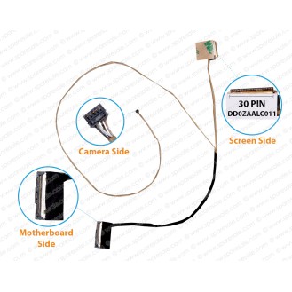 Display Cable For Acer Aspire E5-523, E5-523G, E5-553, E5-533G, E5-533, F5-573, E5-575, E5-575G, F5-573G, DD0ZAALC011 LCD LED LVDS Flex Video Screen Cable ( 30 Pin Non Touch )