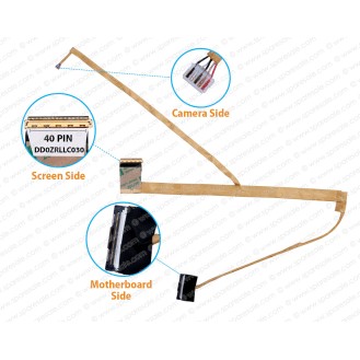 Display Cable For Acer Aspire 5349, 5349Z, 5749, 5749Z, DD0ZRLLC030, DD0ZRLLC000, DD0ZRLLC010, DD0ZRLLC020, DD0ZRLLC040, 50.RR907.003 LCD LED LVDS Flex Video Screen Cable