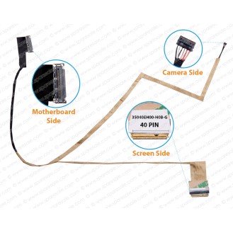 Display Cable For HP Pavilion 15-D, 15D, Compaq presario CQ15-A, CQ14-A, 14-D, 14D, 35040EH00-H0B-G LCD LED LVDS Flex Video Screen Cable