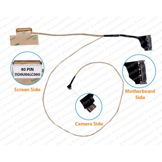 Display Cable For HP Pavilion 15-N, 15N, 15-F, 15F, 15T-N, DD0U86LC000, DD0U86LC010, DD0U86LC020, DD0U86LC030, DD0U86LC240, DD0U86LC210, DD0U86LC220 LCD LED LVDS Flex Video Screen Cable