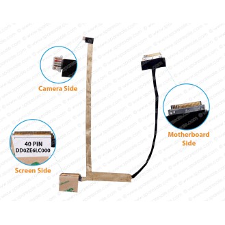 Display Cable For ACER Aspire One D257, D270, ZE6, One Happy 2 Gateway LT28, LT40, DD0ZE6LC000, DD0ZE6LC002 LCD LED LVDS Flex Video Screen Cable