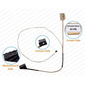 Display Cable For Lenovo Ideapad 300-14ISK, 300-14IBR, 300-15ISK, BMWQ1, DC02001XD30, DC02001XD20, DC02001XD00 LCD LED LVDS Flex Video Screen Cable