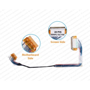 Display Cable For Lenovo ideaPad S10, S10E, M10, S10W, 20015, DD0FL1LC000, DD0FL1LC100 LCD LED LVDS Flex Video Screen Cable  ( 30 Pin )