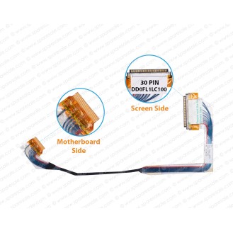 Display Cable For Lenovo ideaPad S10, S10E, M10, S10W, 20015, DD0FL1LC000, DD0FL1LC100 LCD LED LVDS Flex Video Screen Cable  ( 30 Pin )