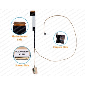 Display Cable For Lenovo Ideapad 320-14IAP, 320-14ISK, 5000-14, 520-14, DG421, DC02001YC00, DC02001YC10 LCD LED LVDS Flex Video Screen Cable (  30 Pin )