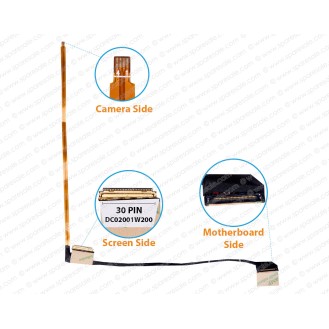 Display Cable For Lenovo Yoga 710-11ISK, DC02001W200, DC02001W210 LCD LED LVDS Flex Video Screen Cable 