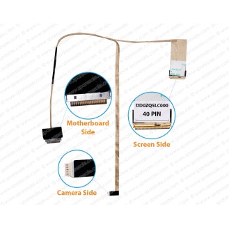 Display Cable For Acer Aspire 4738, 4733, 4235, 4252, 4253, 4333, 4552, D642, D442, D528, D644, D728, D732, D732G, D732Z, D732ZG, DD0ZQ5LC000, DD0ZQ5LC030, DD0ZQ5LC020, 50.R6Z07.004 LCD LED LVDS Flex Video Screen Cable 