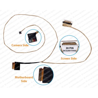 Display Cable For Lenovo Ideapad 320-17IKB, 320-17ISK, 320-15, DG721, DC02001YH00, DC02001YH10, 5C10P40132 LCD LED LVDS Flex Video Screen Cable ( Non-Touch )