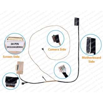 Display Cable For Lenovo IdeaPad Flex 5-1470, Yoga 520, 520-14, 520-14IKB, FLEX5 DC02002R900, 5C10N67449 LCD LED LVDS Flex Video Screen Cable ( Touch Screen )