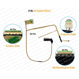 Display Cable For LENOVO ThinkPad Edge E530, E530C, E535, DC02001FR10 LCD LED LVDS Flex Video Screen Cable