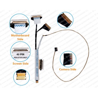 Display Cable For Dell Inspiron 13-7368, 13-7378, P69G, 0VFF2J, CN-0VFF2J, 450.07S05.0001, 450.07S05.0021 13 BBY LCD LED LVDS Flex Video Screen Cable