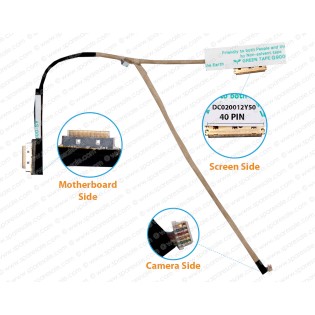 Display Cable For Acer Aspire one NAV70, PAV70, D255, D255E, D260, L2704U, DC020012Y50 LCD LED LVDS Flex Video Screen Cable
