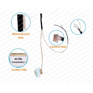 Display Cable For Acer Aspire One D250, AOD250, KAV60, DC02000SB10 LCD LED LVDS Flex Video Screen Cable