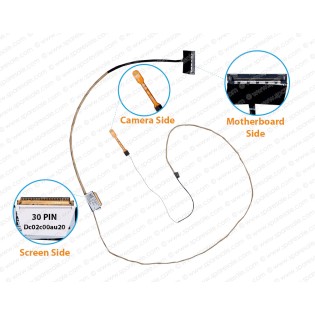 Display Cable For Lenovo ThinkPad L480, 20LS, 20LT, EL480, DC02C00AU20, 01LW323 LCD LED LVDS Flex Video Screen Cable 